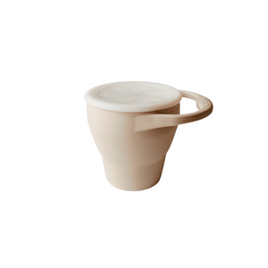 Silicone Collapsable Snack Cup - Sandstone