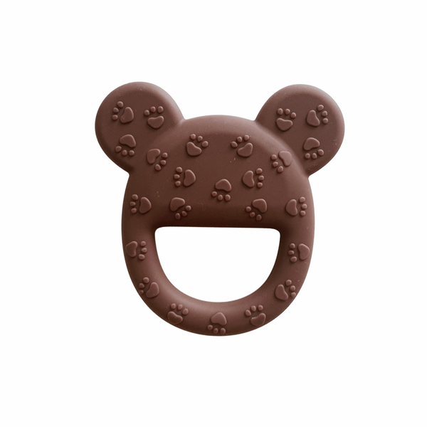 Brown Mouse Silicone Teether