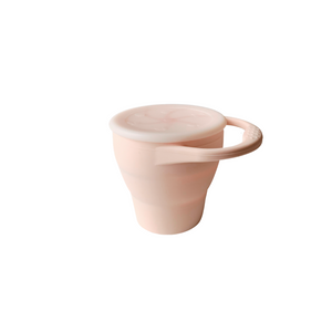Silicone Collapsable Snack Cup - Light Pink