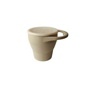 Silicone Collapsable Snack Cup - Khaki