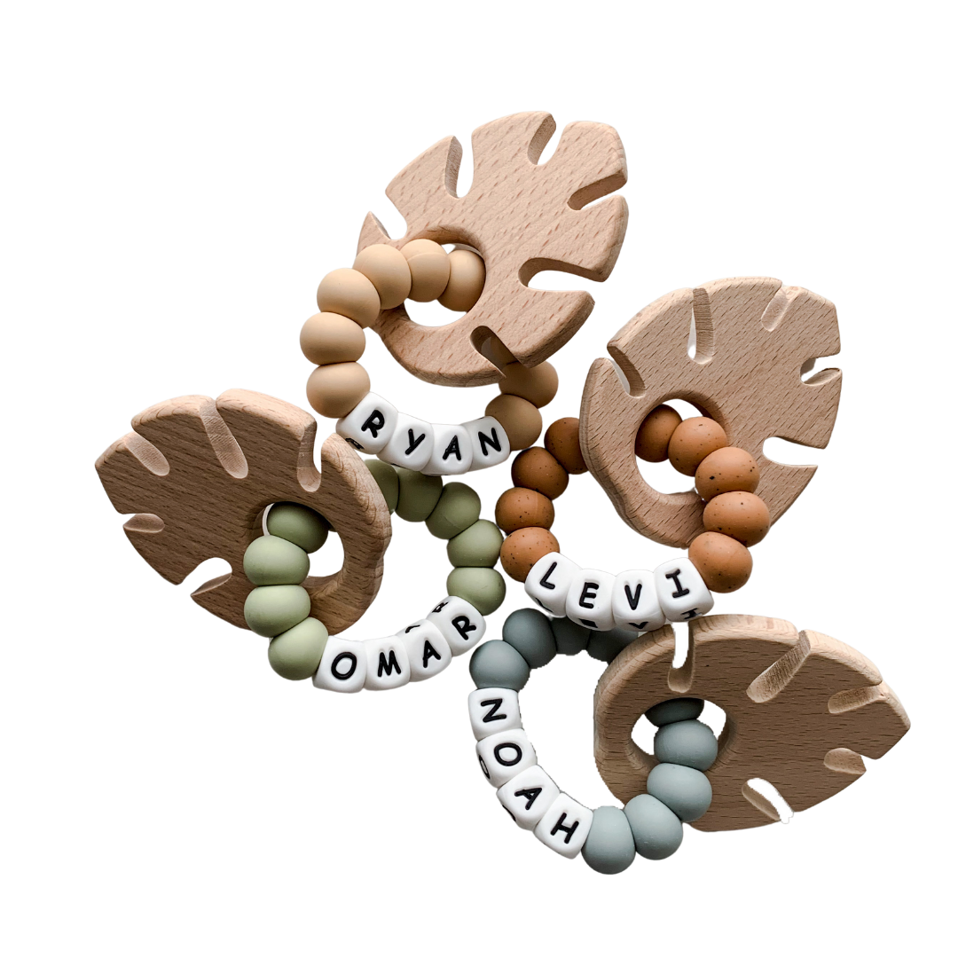Personalized teether best sale