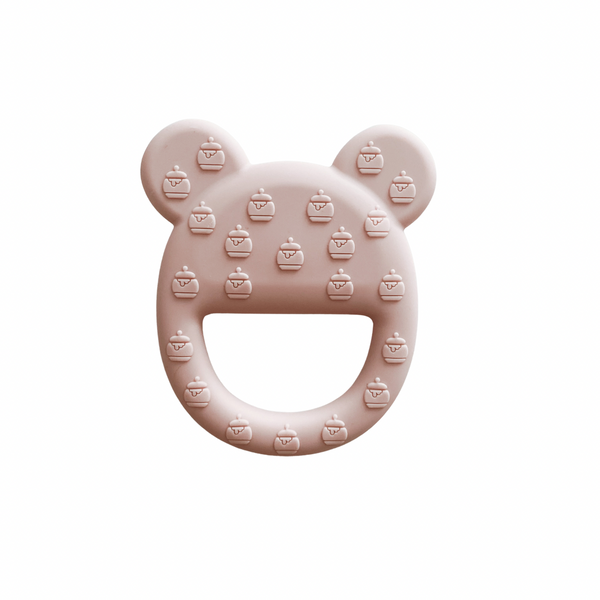 Pink Bear Silicone Teether