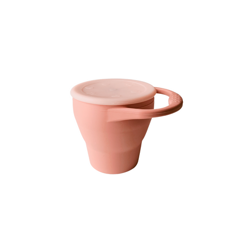 Silicone Collapsable Snack Cup - Rose